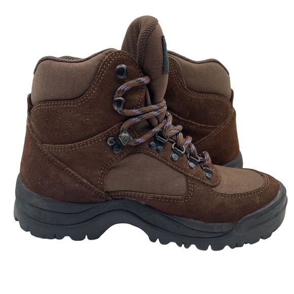 Vasque Hiking Boots Dark Brown Waterproof Vintage Mid Suede Leather Men Size 7.5 main image 8